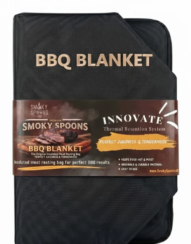 Smoky Spoons BBQ Blanket on its own, folded